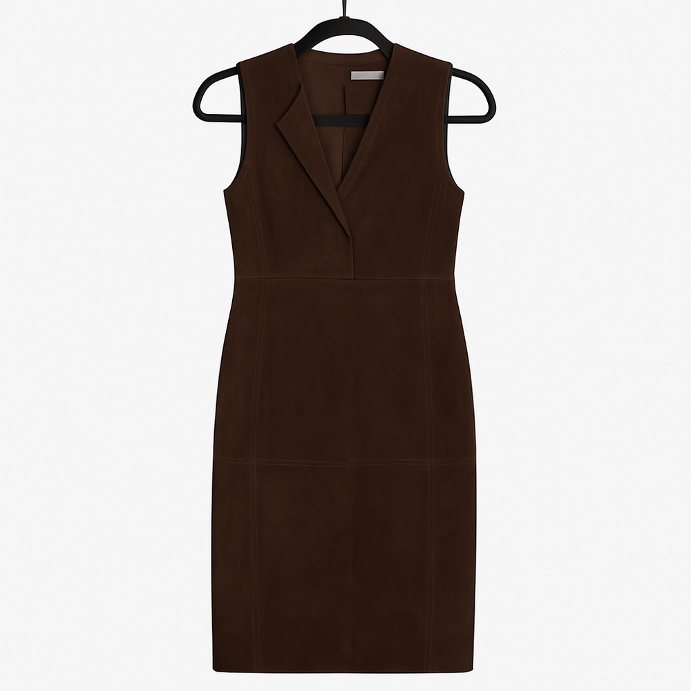Vince lamb leather Sleeveless Dress